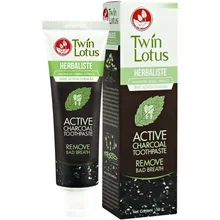 TWIN LOTUS Зубная паста Угольная "Active Charcoal" Новинка! 100 гр