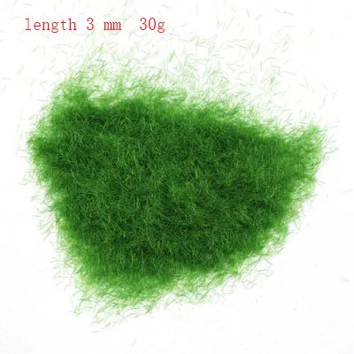 30g Scene Model Materia Yellow Green Turf Flock Lawn Nylon Grass Powder STATIC GRASS 3MM/5MM/8MM Modeling Hobby Craft Accessory 23