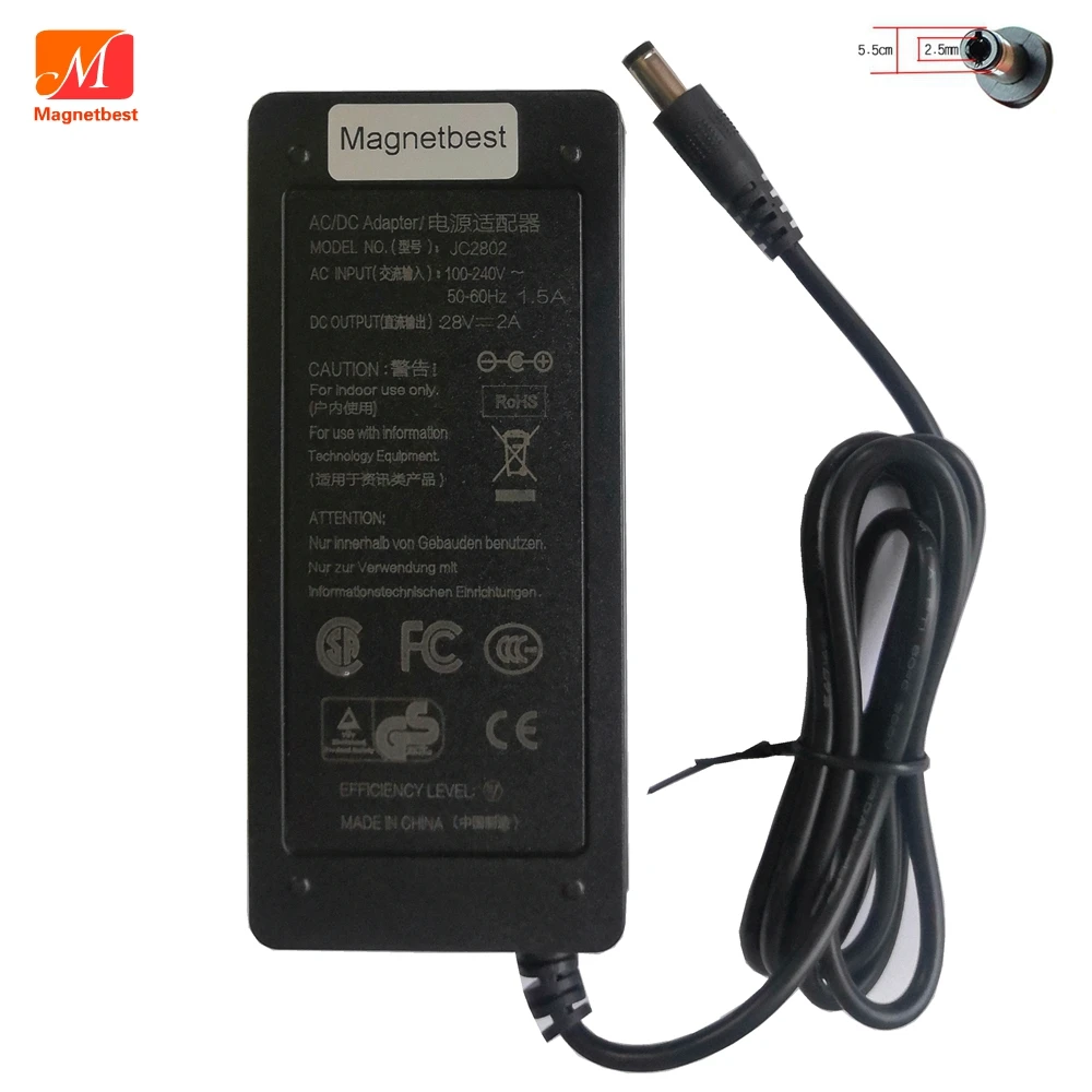 High Quality 28V 2A AC DC Adaptor Switching Power Supply Charger 28V2A 56W Power Supply Adapter