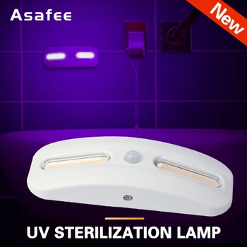 

UV Purple Light Sterilization Lamp Rechargeable Motion Sensor UV Lamp Night Light Under Cabinet Closet Light UV Sterilizer