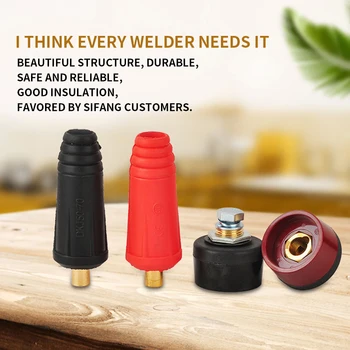 

Europe Welding Machine Quick Fitting Female Male Cable Connector clamp Socket Plug Adaptor tig Inverter welding machine tools