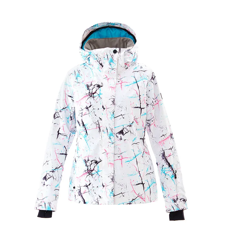 SMN, куртка для сноуборда, цветная, ветрозащитная, водонепроницаемая, дышащая, для взрослых женщин, лыжная куртка, теплая, зимняя, для улицы, Спортивная, лыжная одежда - Цвет: 1901-077