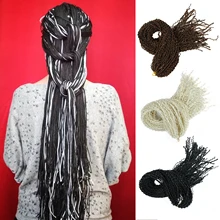 Zizi косички вязанные крючком косички цветные синтетические волосы для наращивания 2" Жук серый блонд вязаные волосы 50 прядей/упаковка 90 г