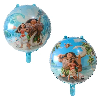 

10pcs/lot 18inch Cartoon Moana Balloons Ocean Cute Princess Foil Balloon Birthday Party Decoration Supplies Kids Toy Air Globos