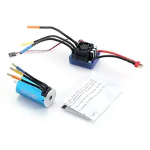 3670 2650KV 4 poles Sensorless Brushless Motor with 120A Electronic Speed Controller Combo Set for 1/8 RC Car and Truck Models 3670 2650KV 4 poles Sensorless Brushless Motor with 120A Electronic Speed Controller Combo Set for 1/8 RC Car and Truck Models