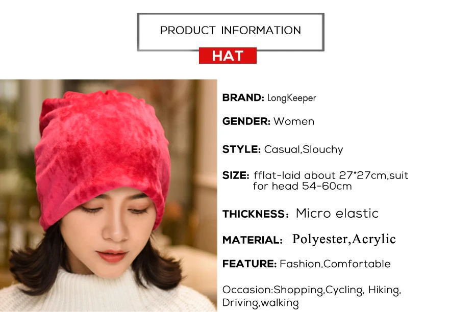 Fashion Women Beanie Hat Casual Solid Color Hats For Female Spring Autumn Skullies Winter Cap Scarf 4 Way To Wear Bonnet Gorro