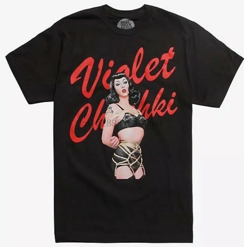 Фиолетовая рубашка CHACHKI DRAG QUEEN Merch из хлопка Sz большой NWT RuPaul Drag racing NEW | Мужская
