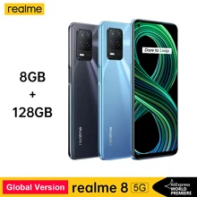 Original realme 8 5G Global Version 6GB/8GB 128GB Dimensity 700 6.5" 90Hz 48MP Rear Camera 5000mAh Play Store NFC Multi Language