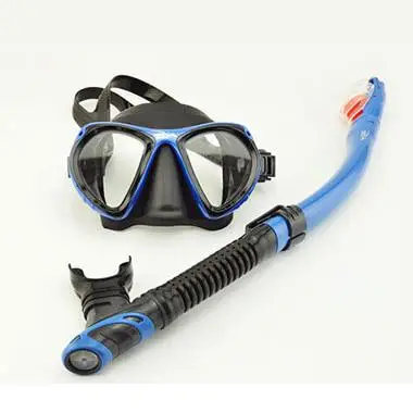 DM406+ SN506 профессиональная маска для дайвинга, полностью сухая маска для подводного плавания, складная маска для взрослых, маска для подводного плавания - Цвет: blue ordinary