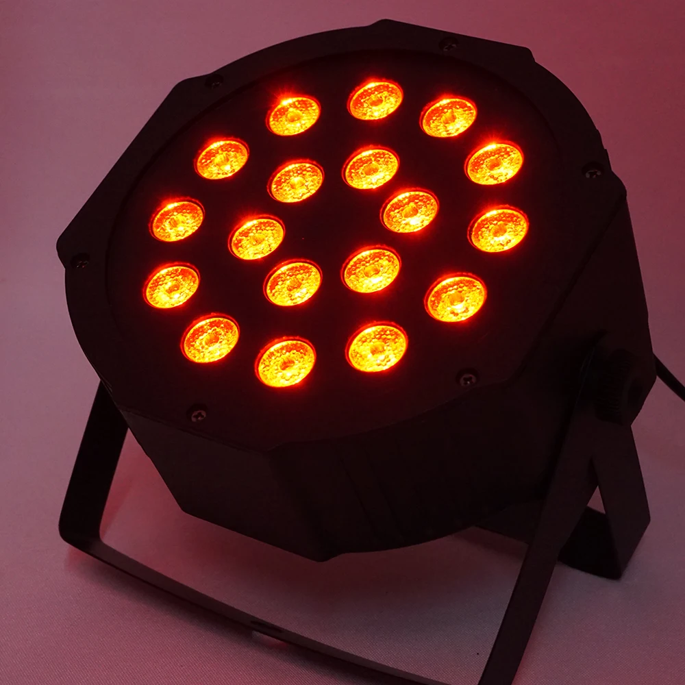 18 led Par Светильник RGB 3в1 плоский par dmx512 дискотечный светильник s Профессиональный