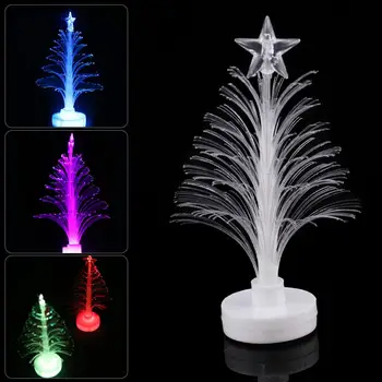 

Colorful LED Fiber Optic Christmas Tree Lamp Night Light Children Xmas Gift