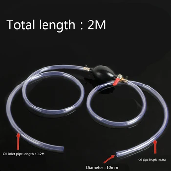 

Fuel Hand Primer Pump Hose Pack Replace Petrol In-line 2m 2x Clamps Motorcycle