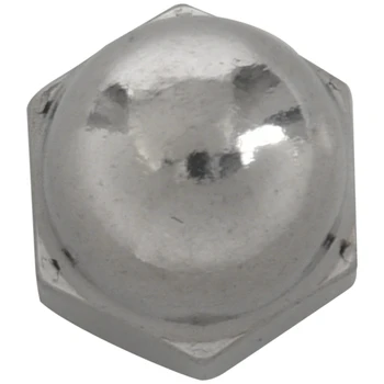 

M8 Thread Stainless Steel Hexagon Fasteners Nut Silver 8pcs
