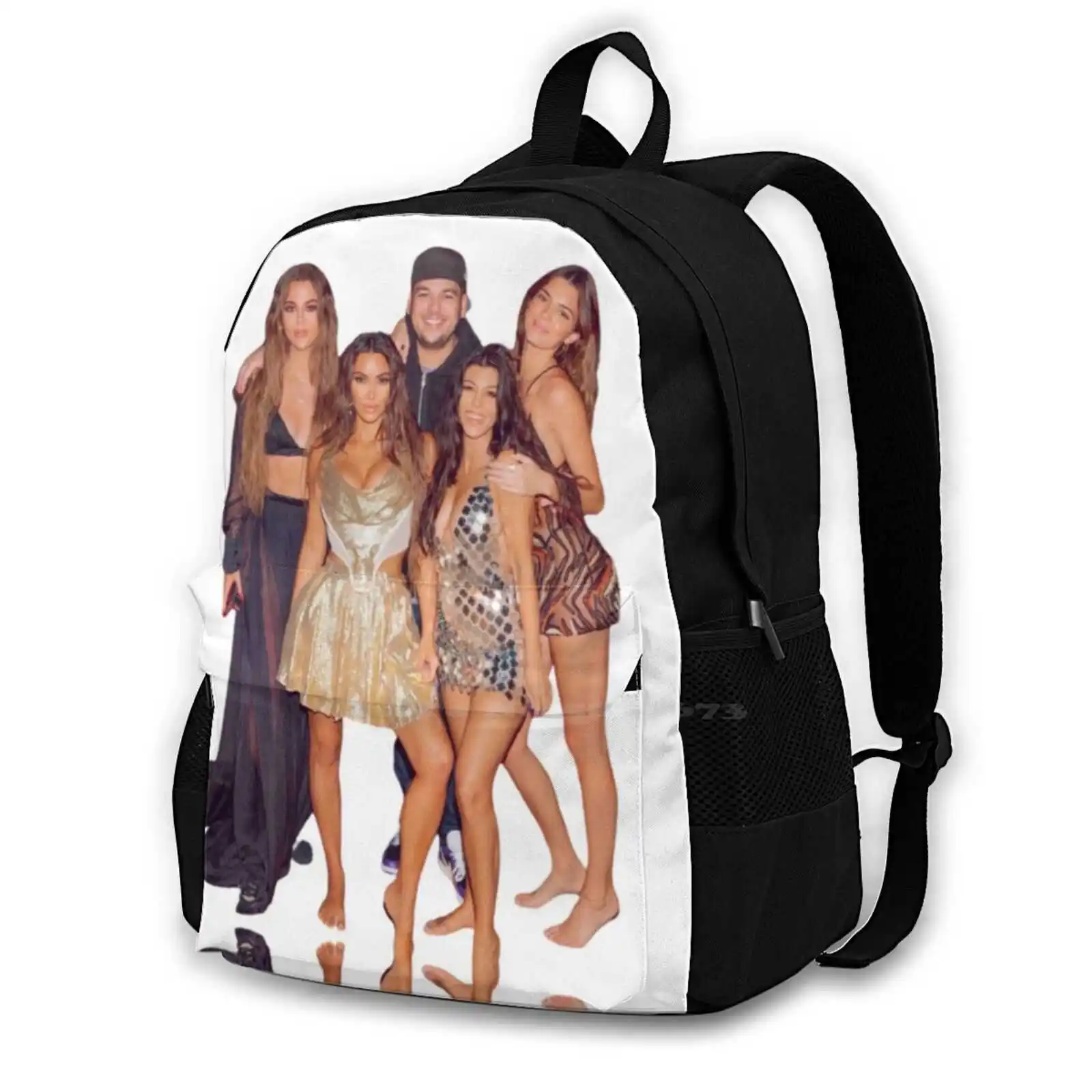 Sisters And Rob Travel Laptop Bagpack Fashion Bags Kim K Kardashian Khlow Kardashian Khloe Kourtney Kardashian Kourtney Kendall