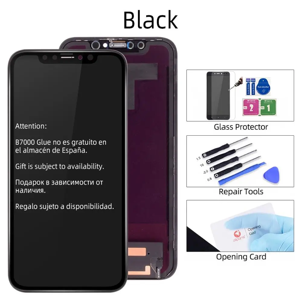 AMOLED дисплей для iphone X XR lcd XS Max сенсорный экран WIith Рамка Замена для iphone XS lcd дигитайзер компоненты - Цвет: OLED for iPhone XR