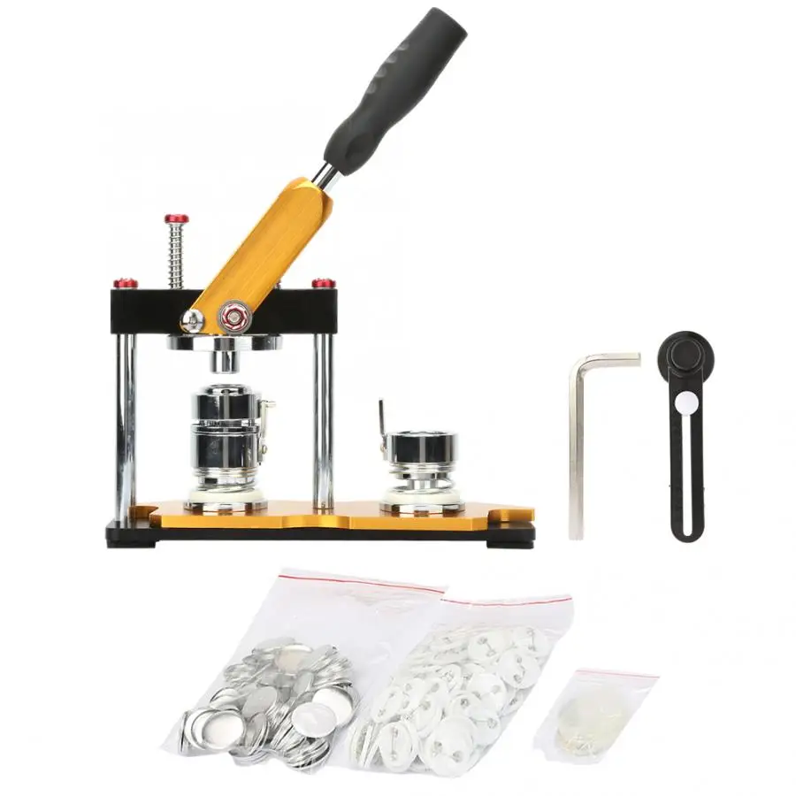 

badge making machine Aluminum Alloy 58mm Rotate Button Machine Manual Badge Maker for DIY badge making machine