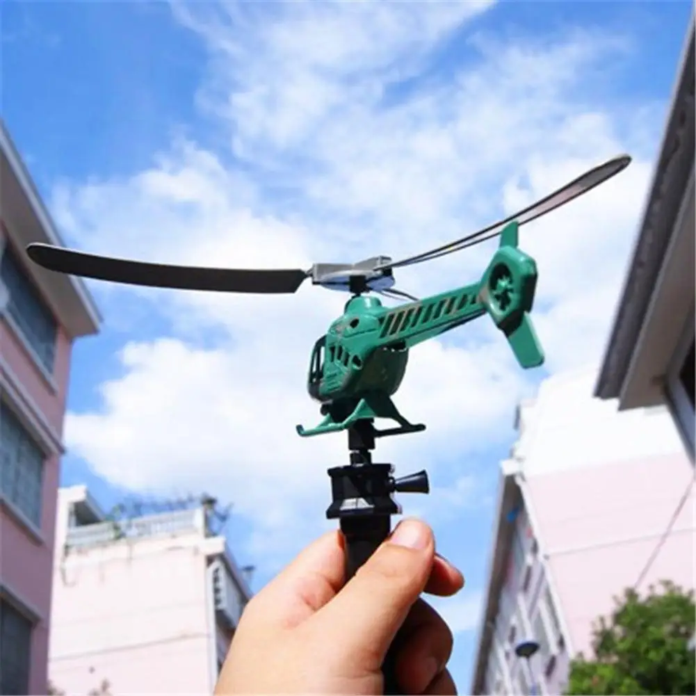 

Aviation Handle Pull Helicopter Plane Outdoor Playing Toys for Kids Children