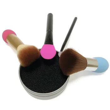 

Brush Color Removal Sponge, Easily Dry Clean Makeup Brushes Cleaner Reusable/Switch Eyeshadow Colored, for Blush Color