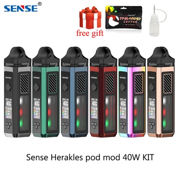 

SENSE Herakes Pod Vape Kit max 40W Herakes Pod Mod 1500mAh battery & 6ml Refillable Pod Cartridge 0.4ohm mesh coil vs VINCI Mod