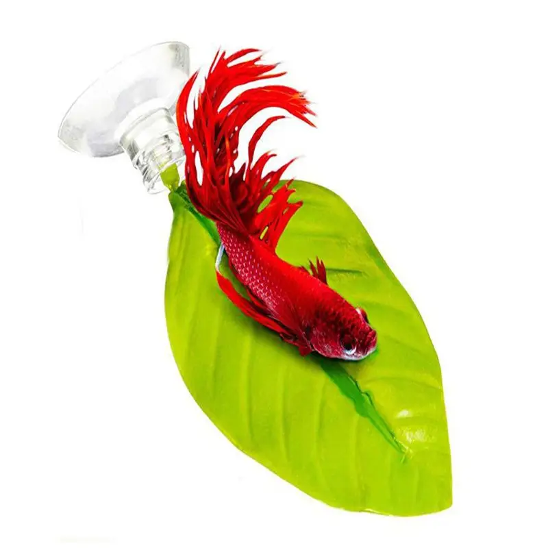 Aquarium Fish Tank Betta Bed Leaf Hammock Decoration Landscaping Simulation H55A fish tank ornaments fish tank decorations aquarium ornaments