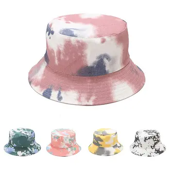 

Fashion Tie-dye Fisherman's Hat Sun Bucket Hat Unisex Caps Hip Hop Gorros Panama Wearable On Both Sides Bucket Hat U3