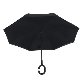 

Folding Reverse Umbrella Double Layer Inverted Windproof Rain Car Umbrellas For Women