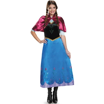 

Movie Frozen 2 Princess Anan Dress for Women Cosplay Costume for Christmas Birthday Party Full Set Women Girls Uniform Costume