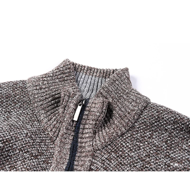 AIOPESON 2020 Autumn Winter New Men's Jacket Slim Fit Stand Collar Zipper Jacket Men Solid Cotton Thick Warm Jacket Men