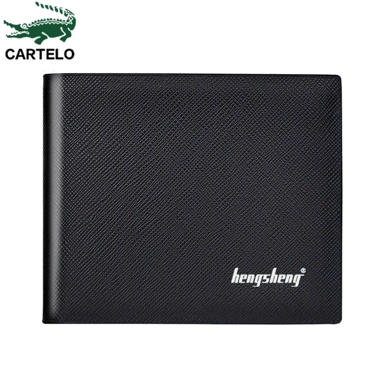

CARTELO 2020 New Wallet Men's Short Korean Youth Multifunction Wallet Cross Pattern Multi-card Wallet Large-capacity Wallet