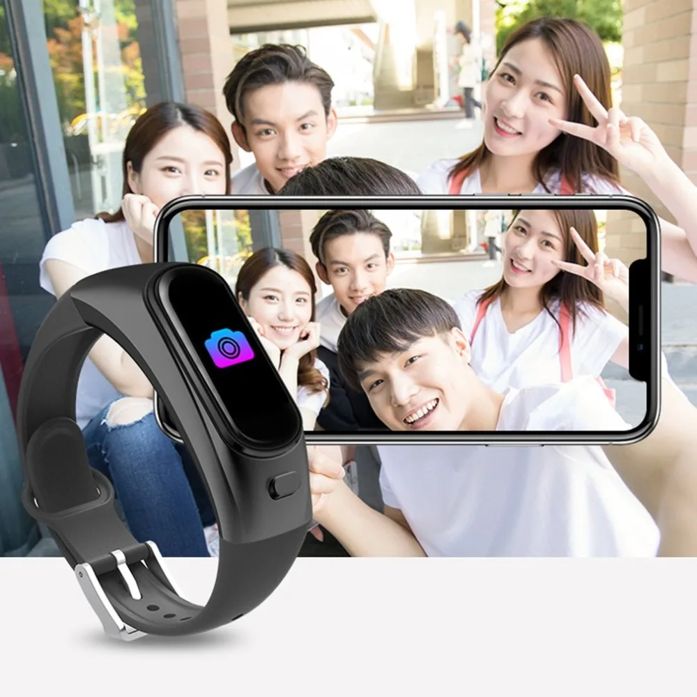 H109 Bluetooth Смарт-Браслет фитнес-трекер IP67 Водонепроницаемый сердечный ритм кровяное давление кислородный монитор синхронизация информации