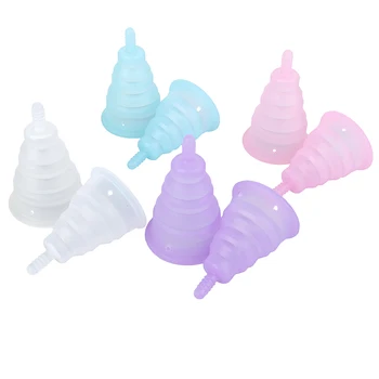 

Foldable Medical Grade Silicone Menstrual Cup Feminine Hygiene Reusable Women Health Period Cup Menstrual Lady Cup