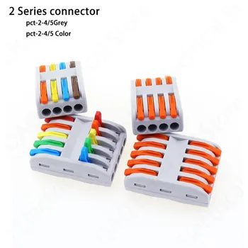 

Wire wiring Connectors 4 pin 5 pin Terminal Block Conductor SPL-4/5 Push-In Led Light universal Compact Cable Splitter Connector
