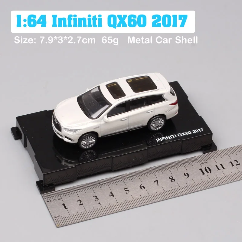 1/64 весы мини Paudi Infiniti qx60 qx50 qx30 Q60 SUV роскошный кроссовер coupe литье под давлением и модели автомобилей игрушка подарок для коллектора - Цвет: Qx60 2017 white