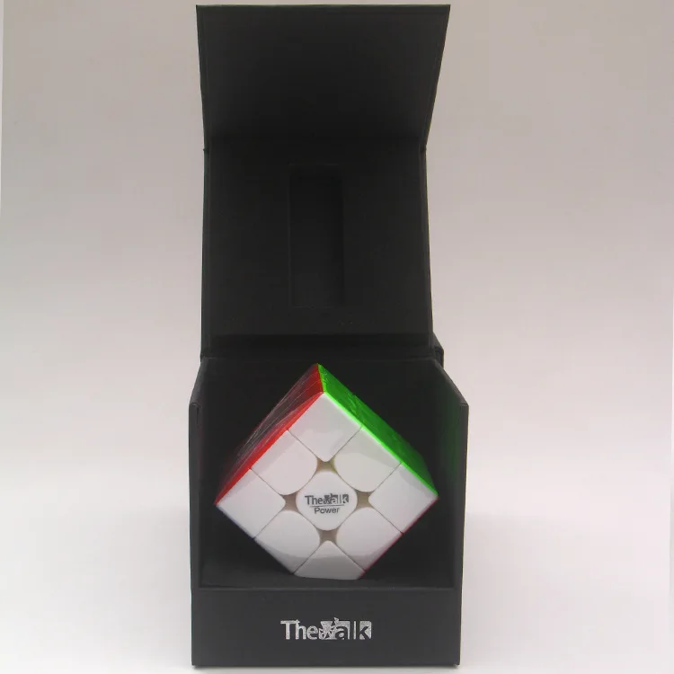 Valk3 power Magic Neo Cube, 55,5 мм, размер 3x3, профессиональный скоростной кубик для соревнований, кубики, игрушка, черный, без наклеек, головоломка, волшебный куб, Cubo