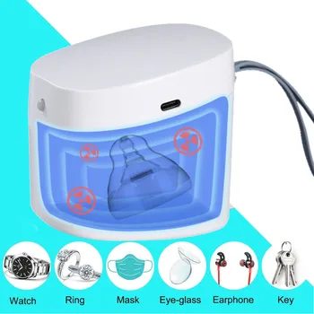 

Portable LED UV Sterilizer Box Baby Bottle Nipple Nail Tools Makeup Masks Disinfection Box Holder Sterilization Storage 2 Power