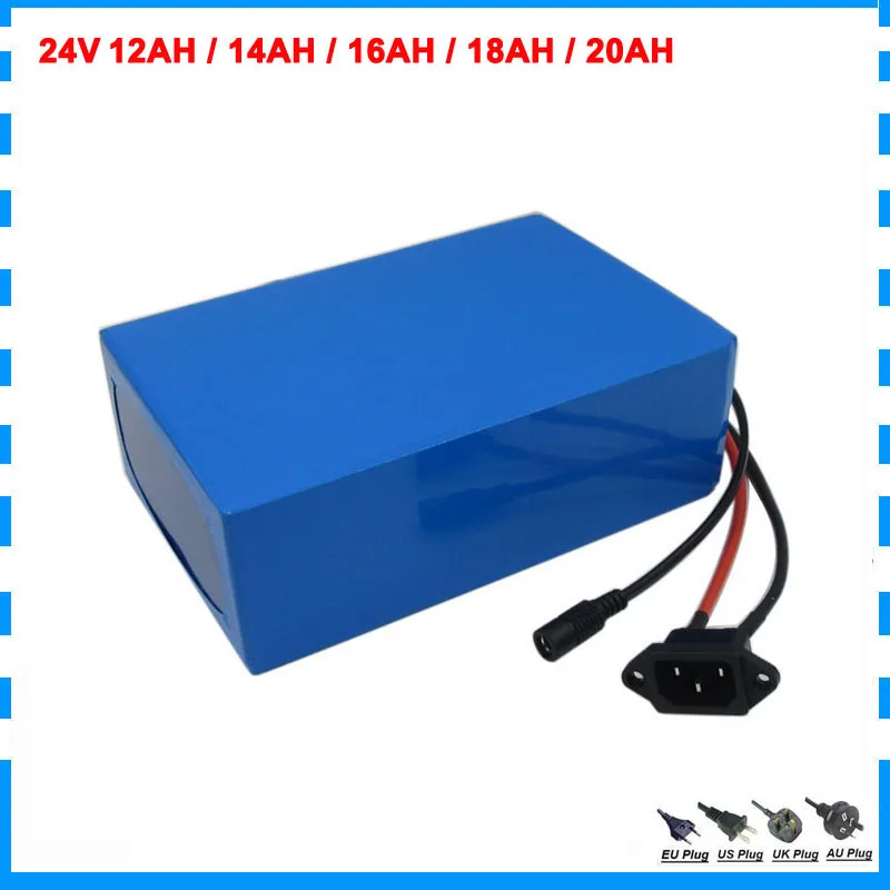 350W 500W 24V батарея для электрического велосипеда 7S 12AH 14AH 16AH 18AH 20AH литиевая с BMS 29 4 V 3A