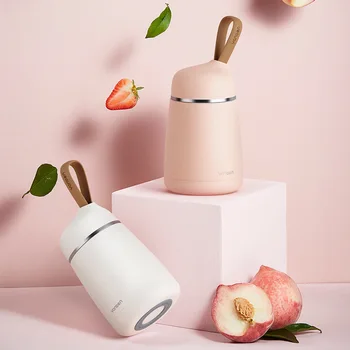 

Stainless steel insulated cup portable rope Harajuku style men and women casual cup