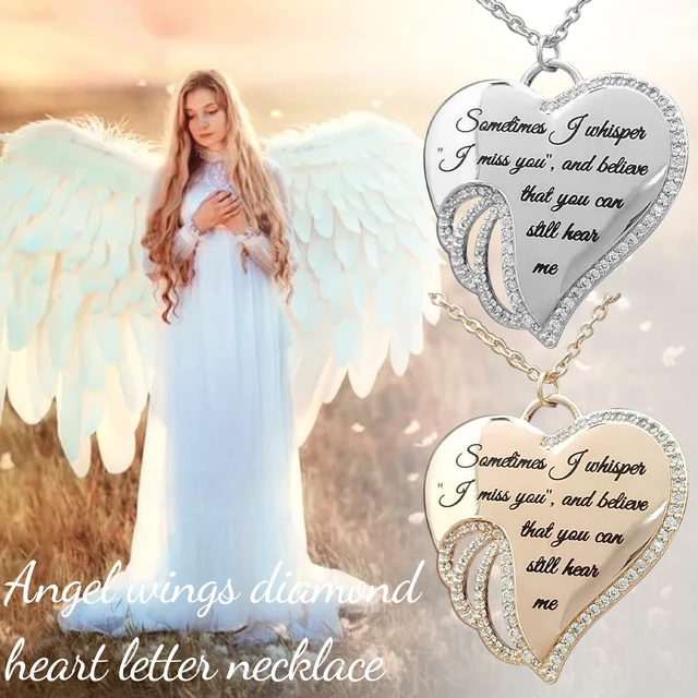 Amazon.com: PYA “Heartsoldier” angel caller necklace 925 sterling silver 18  inch with pendant and sound ball | Individual women's jewellery made of  heart pendant, guardian angel necklace and chime ball. (Rosé) :