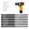 DEKO-Destornillador eléctrico Banger de 12V, taladro inalámbrico con batería de litio, minicontrolador de potencia, CC, herramienta, LED, nuevo ► Foto 3/6