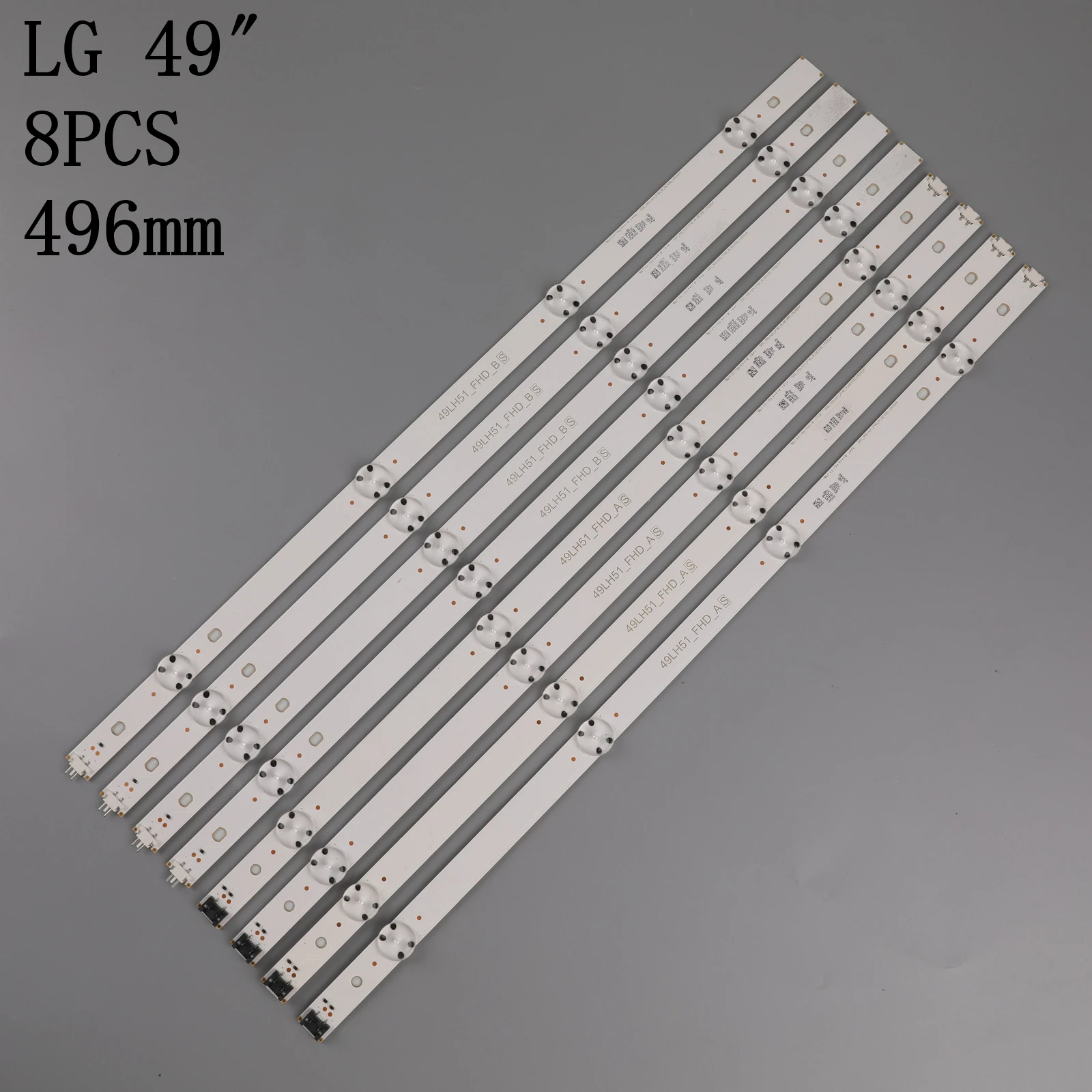 LED Backlight strip 8 Lamp For LG Innotek 17Y 49&quot_FHD TV SSC_49INCH_FHD A B 49LH51_FHD_A 49LJ51/LJ57_FHD 49LH5100 NC490DUE-ABEX1 |