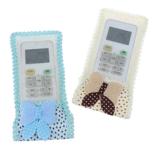 1 шт. S/M/L вязаный кружевной пульт дистанционного управления защита от пыли ТВ пульт дистанционного управления чехол для телевизора кондиционер комплект текстильная защитная сумка