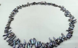 N2983 fresh water pearl necklace round 9-10mm white 17.5INCH Magnet clasp NEW