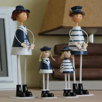 

Family Decoration sculpture Navy-Place Doll Decoration Mediterranean Style Creative Home Decoration Decoration Wedding Gift