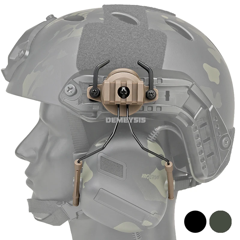 Tactical Helmet Accessories Military Headset Holder Fast Helmet Rail Adapter Set Hunting Army Adjustable Rail Suspension Bracket