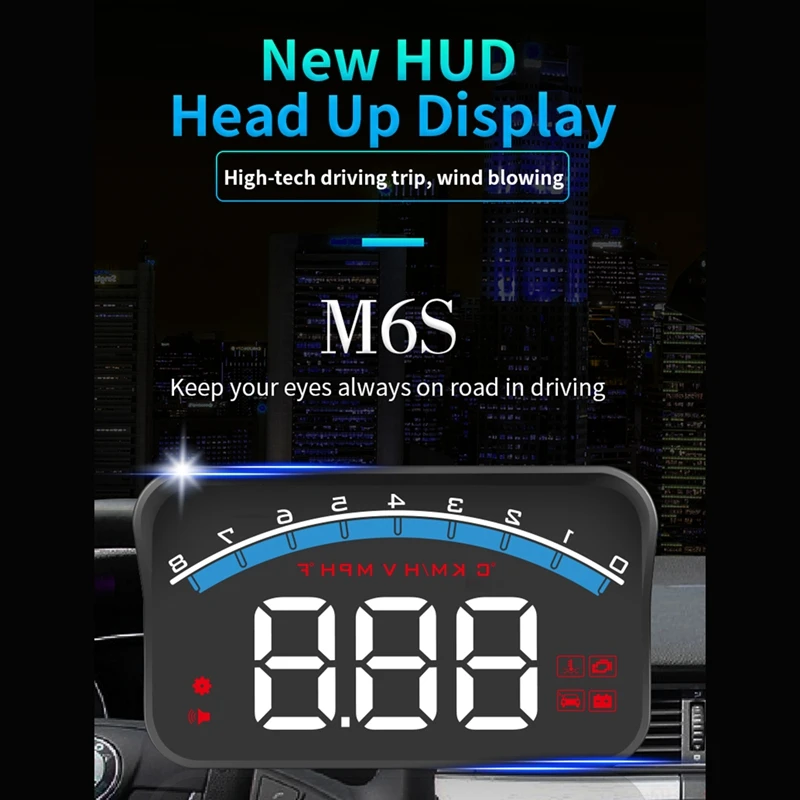 3,5 дюймов лобовое стекло проектор автомобиля HUD Дисплей на голову АВТО OBDII порт дисплей на голову автомобиль Вождение данных дисплей скорость об/мин вода T