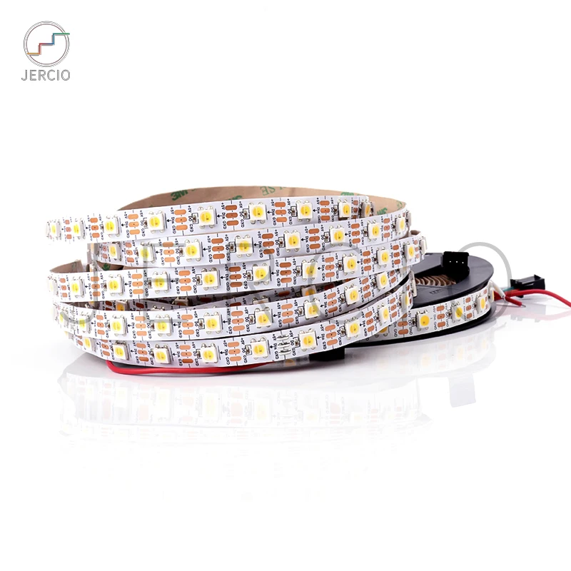 

JERCIO WWA alike SK6812 WS2812B LED Strip light 30/60/144 pixel/leds/m;Smart Programmable Addressable RGB 5050ic IP30/65/67 DC5V