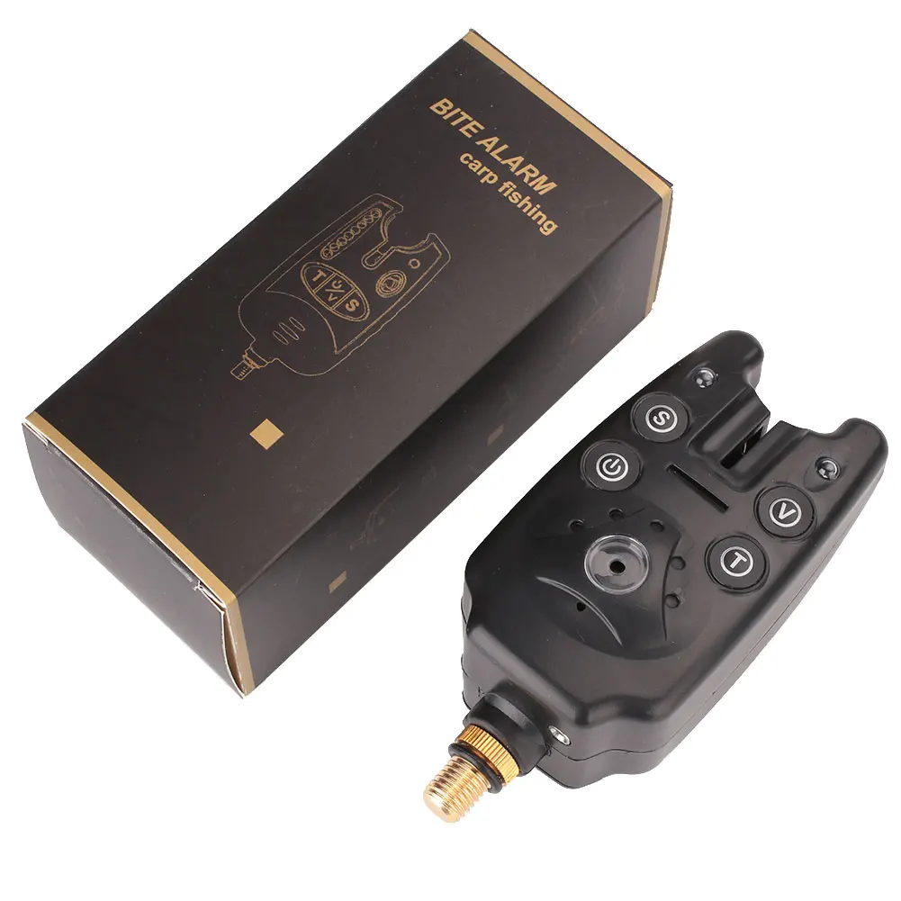Fishing Alarm Outdoor Tool Carp Kit Pole Black Gadget Electronic Adjustable Tackle Alarming Accessory
