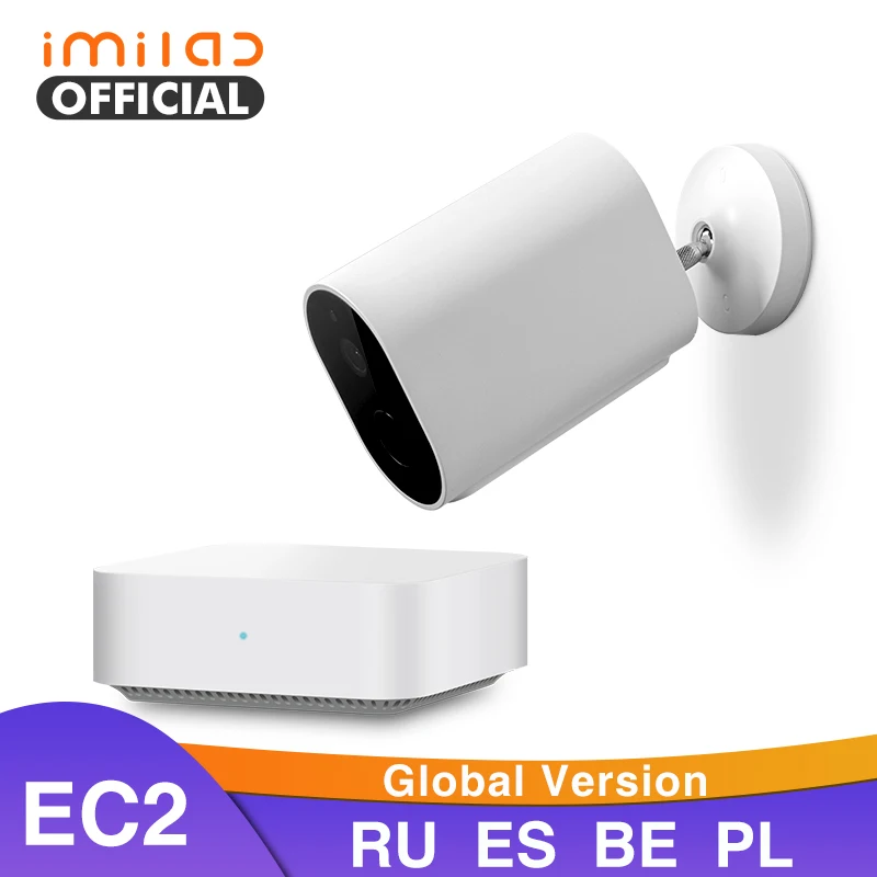 IMILAB-cámara IP EC2 para exteriores, WiFi, batería 1080P HD, puerta de seguridad inalámbrica MiJia, infrarroja, visión nocturna, versión Global IP66