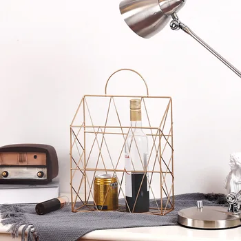 

Wall-mounted Racks Metal Hanging Agazine Books Display Shelves Office Desktop Decorative Storage Holders Nordic Household Goods