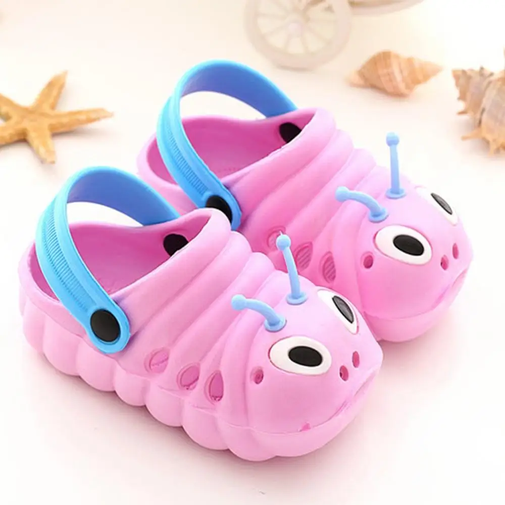 New Baby Kids Shoes Sandals Toddler Baby Boys Girls Cute Cartoon Beach Sandals Slippers Flip Shoes Toddler Sandals Princess - Цвет: Purple